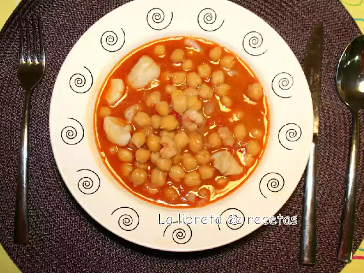 Garbanzos marineros para viernes de cuaresma