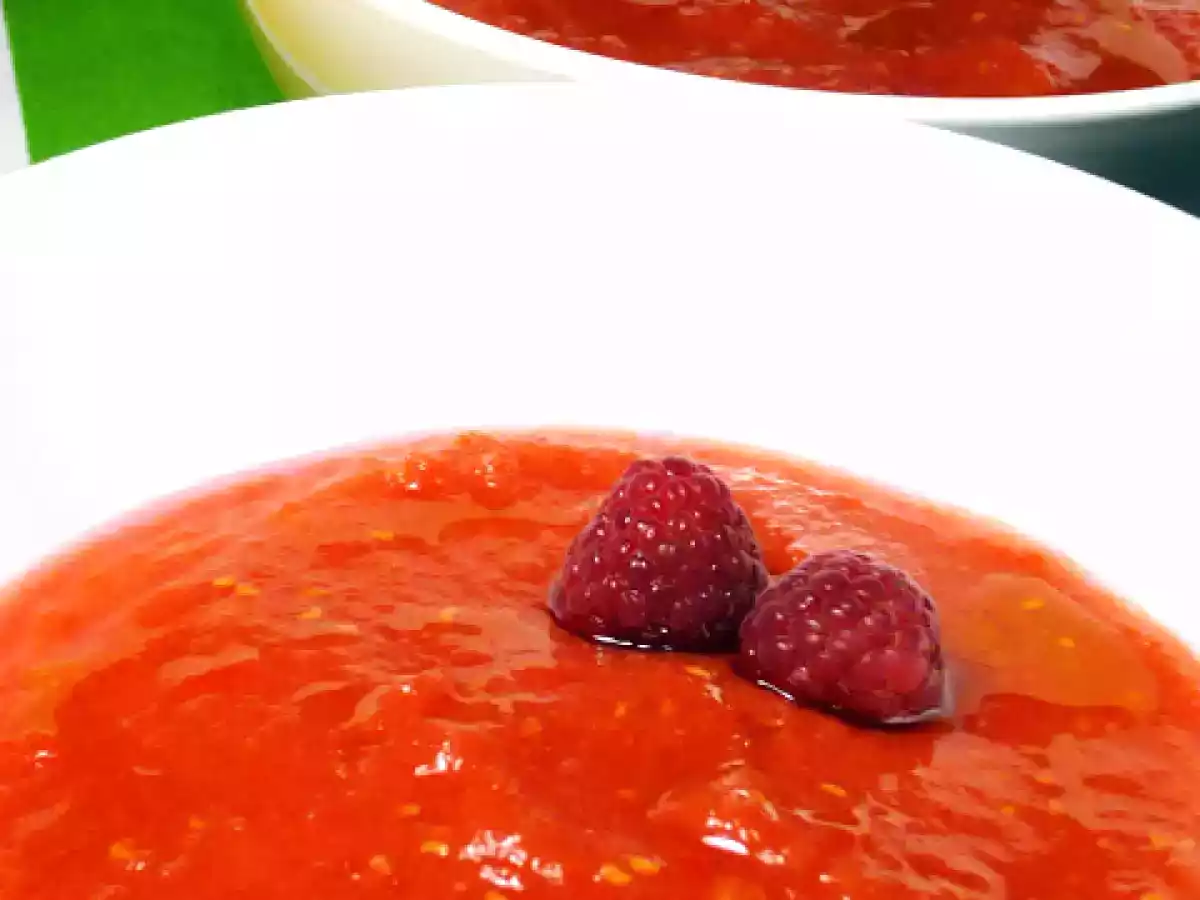 Gazpacho de frambuesas
