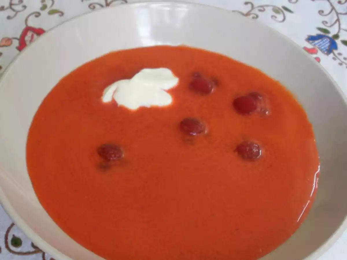Gazpacho de sandia y remolacha