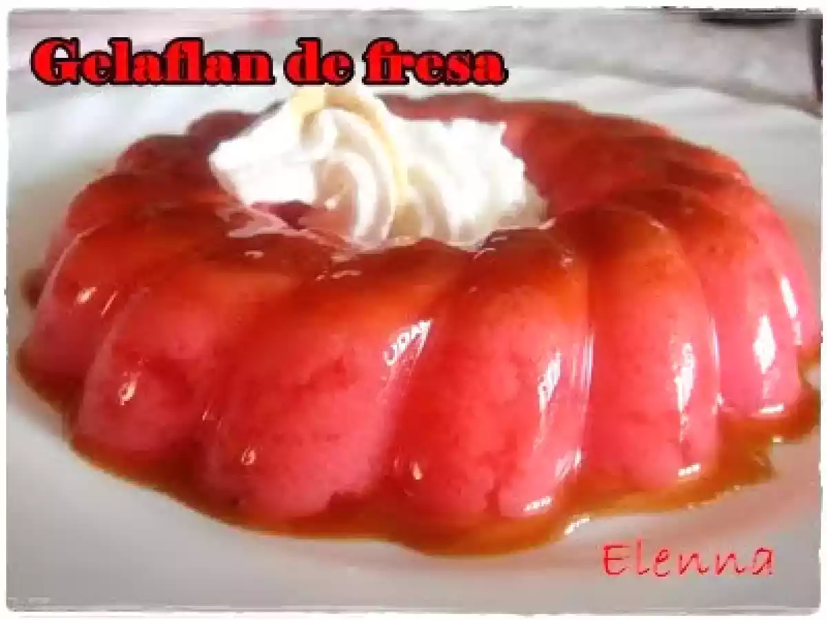 Gelaflan de fresa