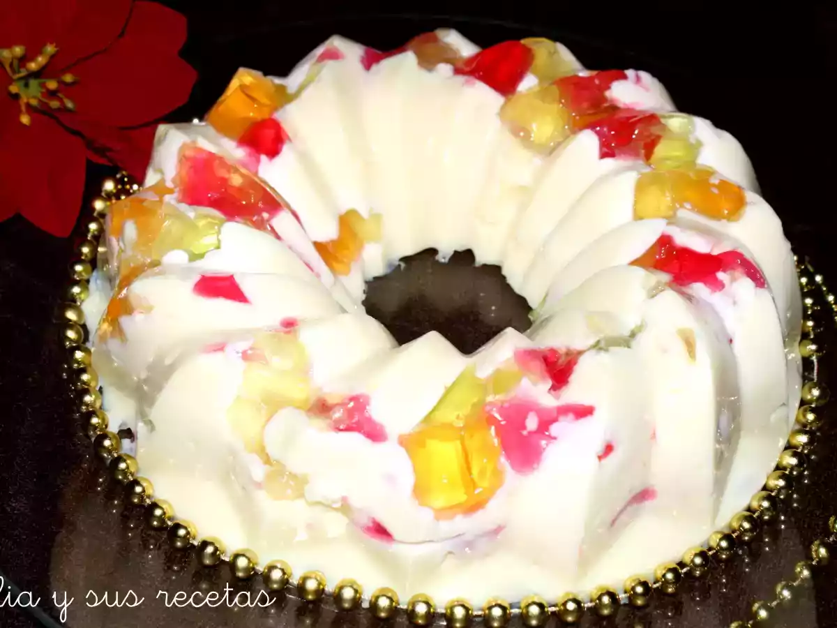 Gelatina de leche condensada