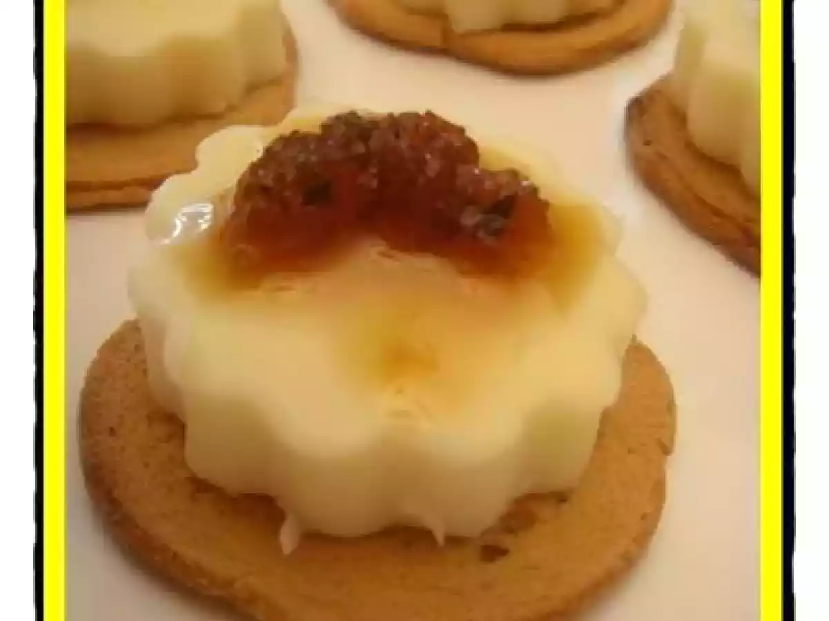 Gelatina de queso y calabacín