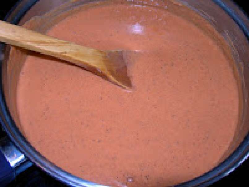 Giglis (pasta) en salsa de almendras. Paso a paso, foto 5