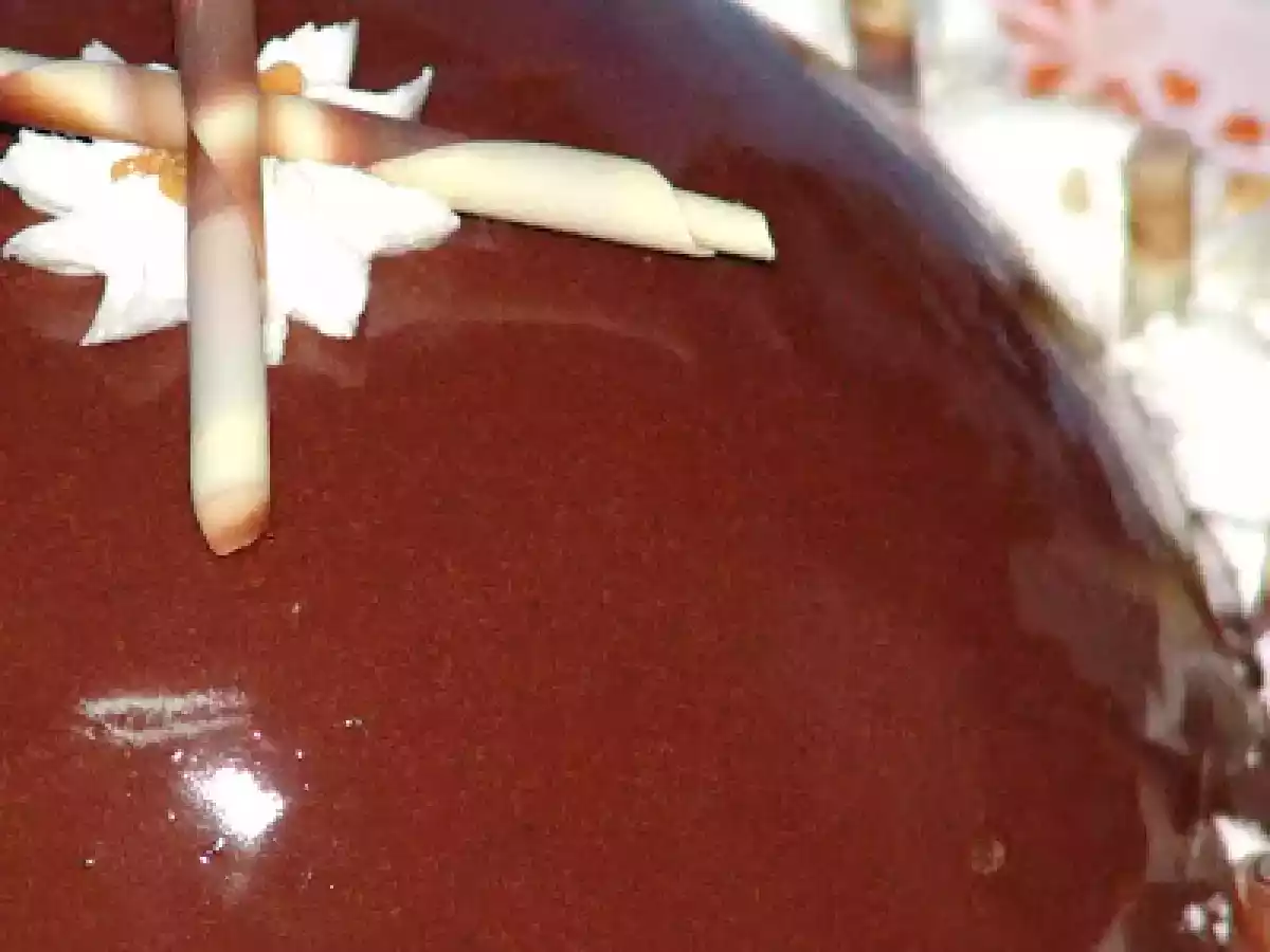 Glaseado de chocolate brillante