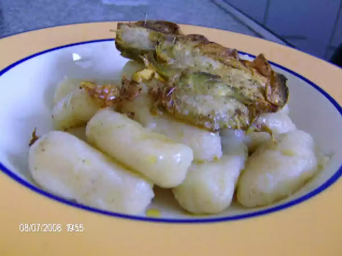 Gnocchis rellenos con gorgonzola