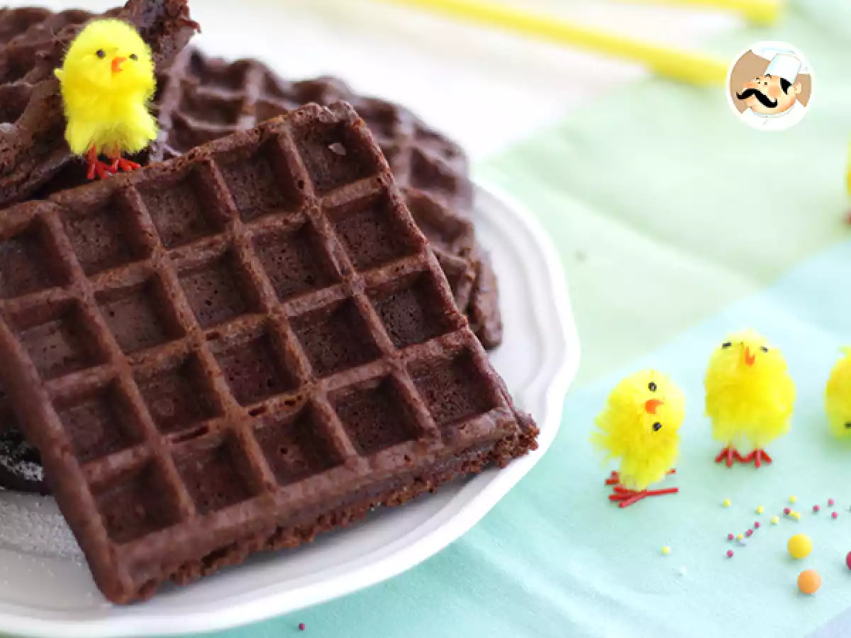 Gofres brownie de chocolate, pascua - foto 2