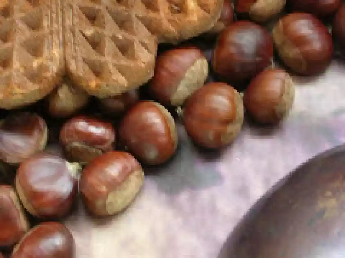 Gofres integrales de espelta y castaña