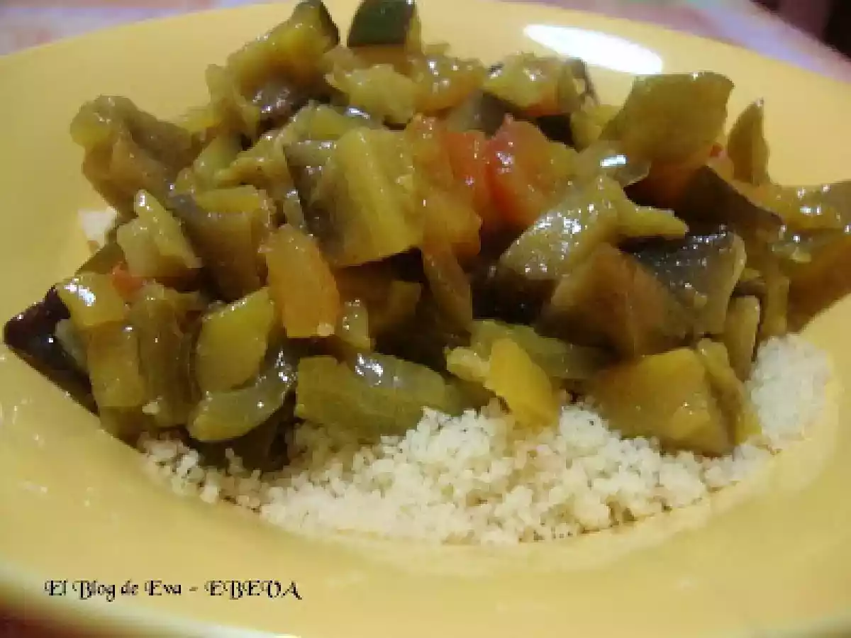Granitos de cuscus con verduras soñando con el Sahara mientras nieva