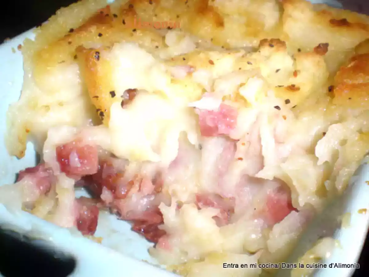 Graten parmentier al confit de pato / Gratin parmentier au confit de canard