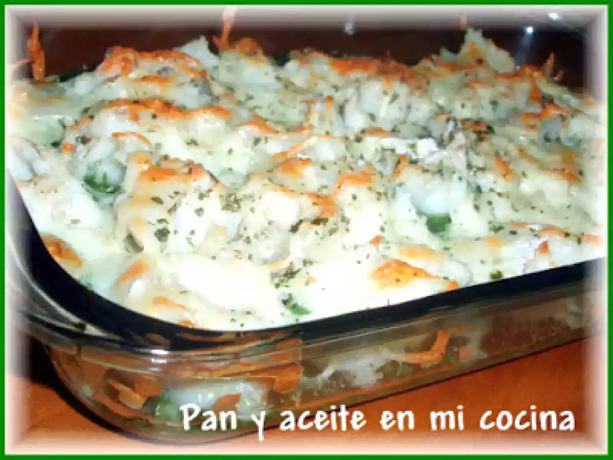 GRATINADO DE BACALAO CON ESPINACAS - foto 2