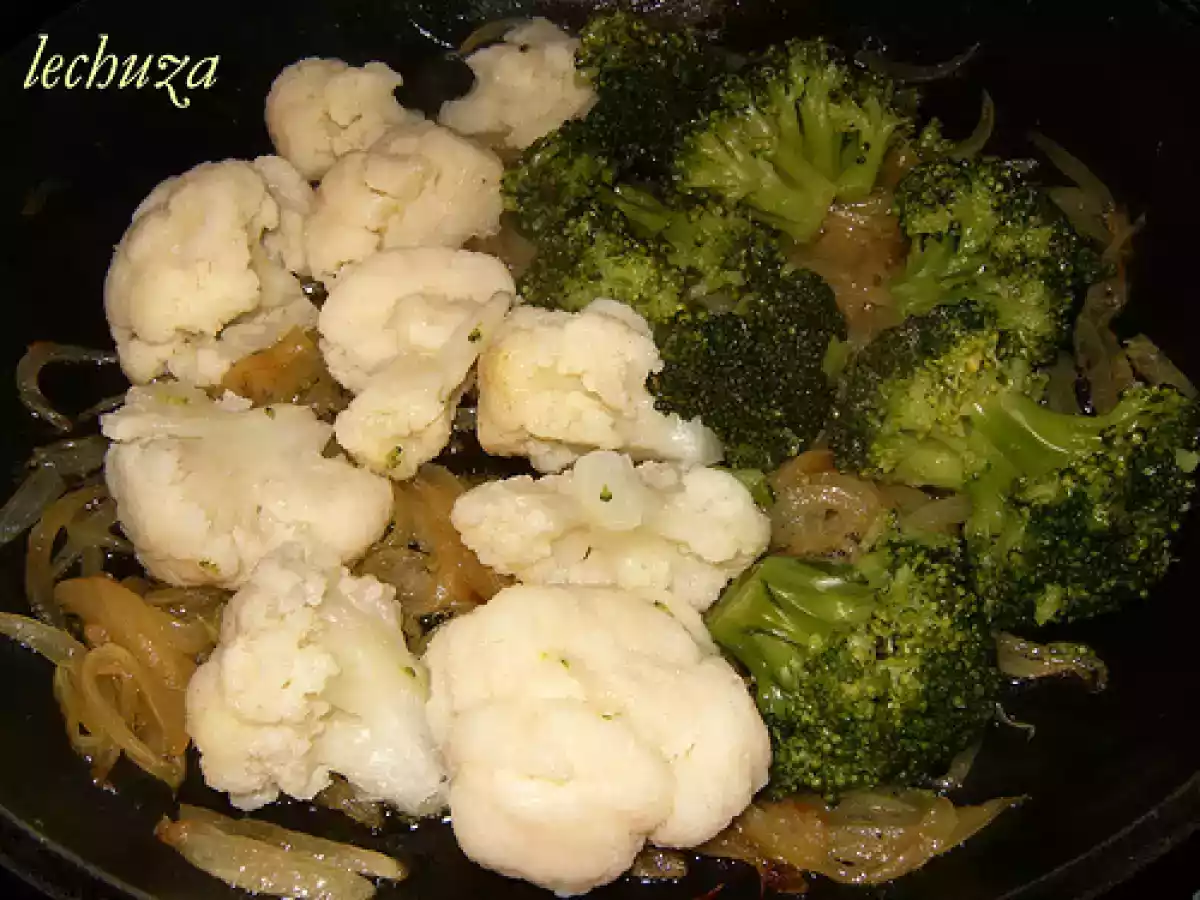 Gratinado de pasta con coliflor y brecol - foto 7