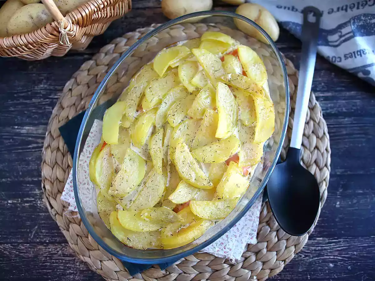 Gratinado de patatas y salmón ahumado - foto 4