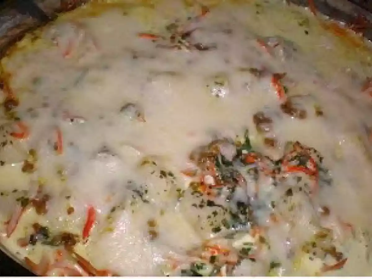 GRATINADO DE SURIMI Y PALMITOS