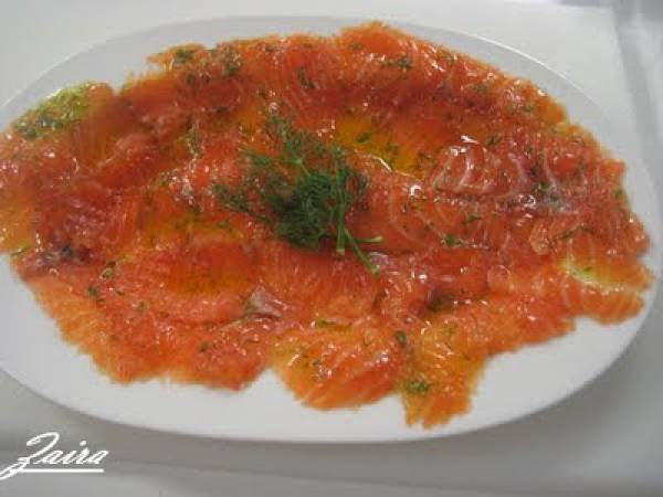 Gravlax o salmón marinado como en Escandinavia