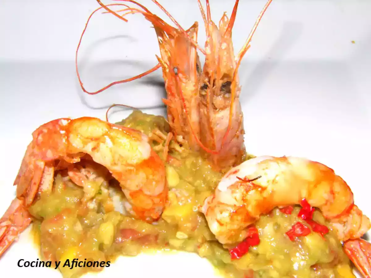 Guacamole con langostinos - foto 2