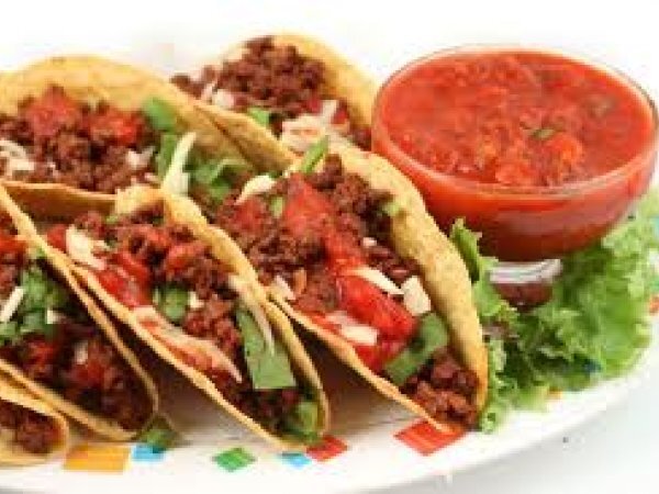 Tacos de navajas con guacamole