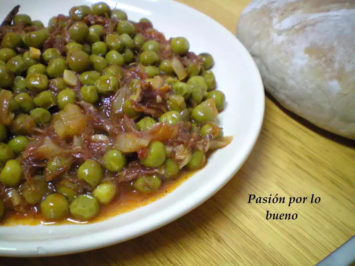 Guisantes con jamón