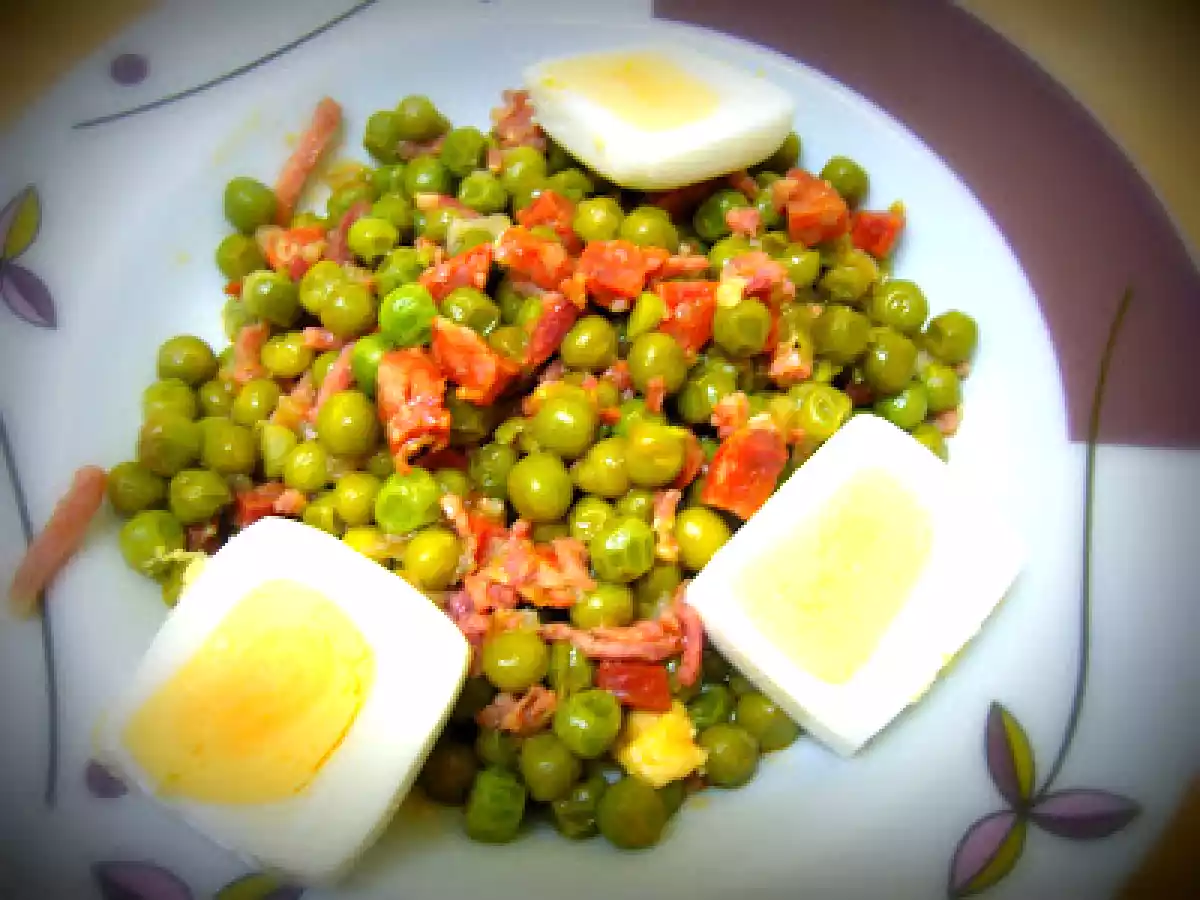 Guisantes con Jamón y Chorizo (fussioncook)