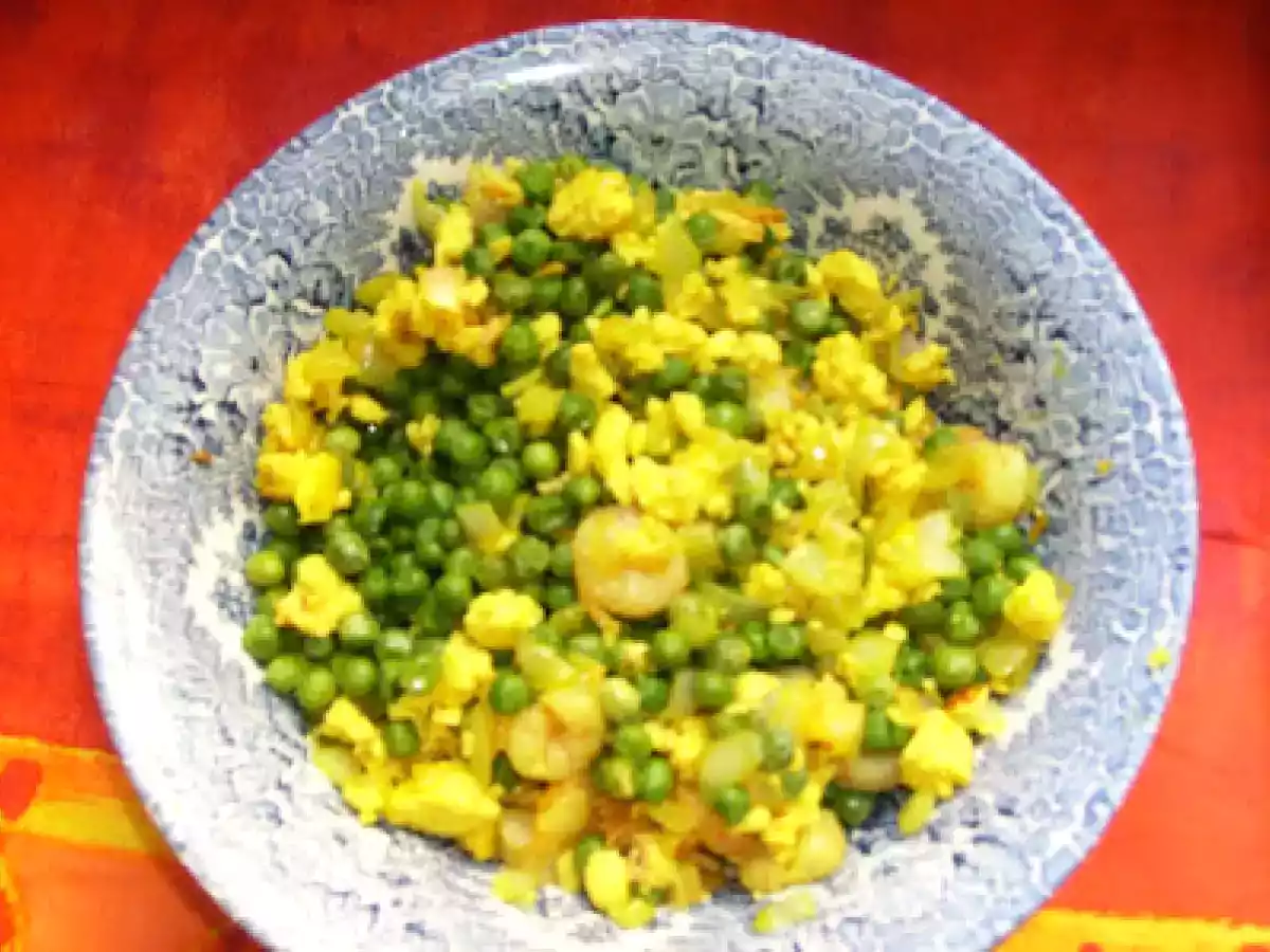 Guisantes con salmón ahumado y gambas y una de escoceses, ¡Marchando! - foto 2