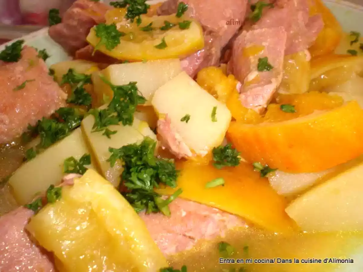 Guiso de atun rojo con citricos / Marmite de thon rouge aux citriques - foto 2