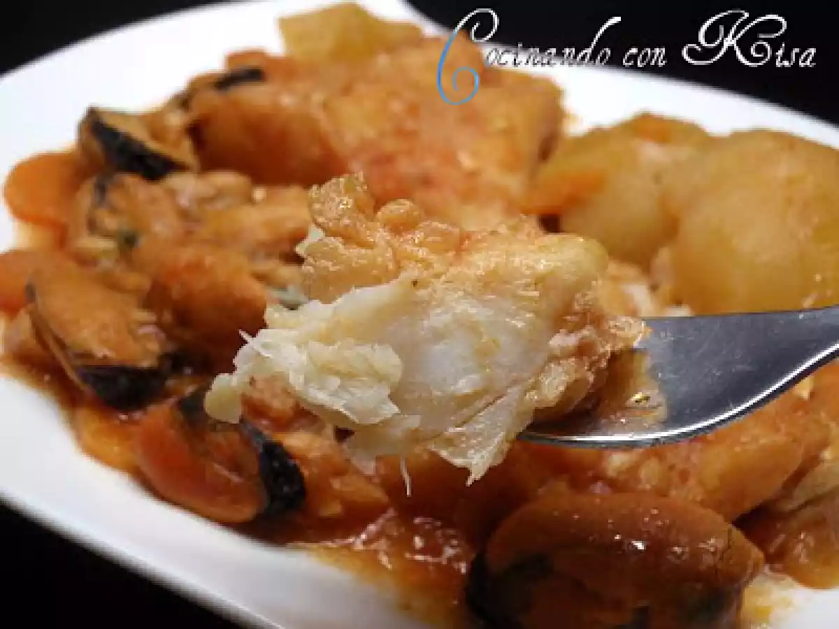 Guiso de bacalao con mejillones (fussioncook) - foto 2