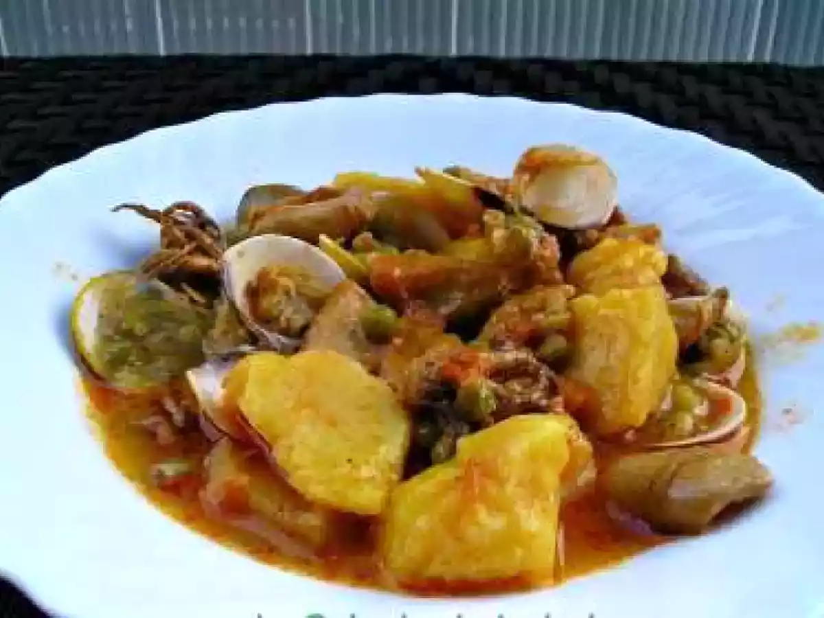 Guiso de Calamares y Almejas