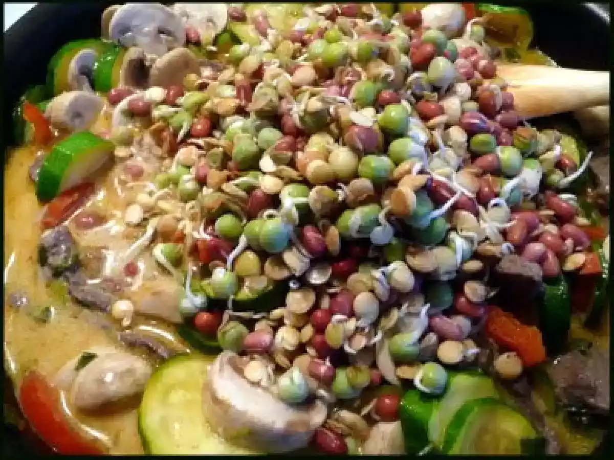 Guiso de carne, verduras y lentejas - foto 2