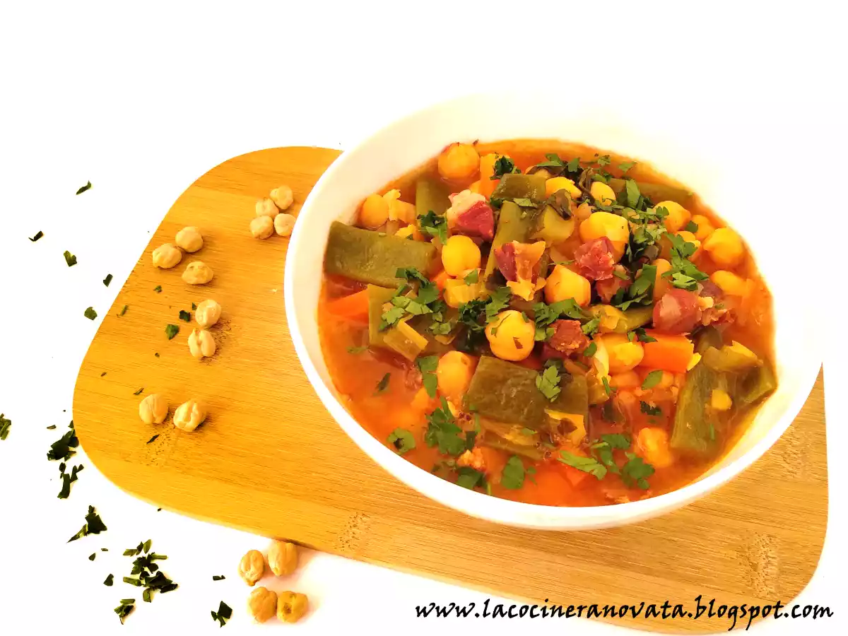Guiso de garbanzos con verduras - foto 2