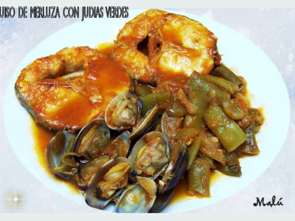 GUISO DE MERLUZA CON JUDIAS VERDES