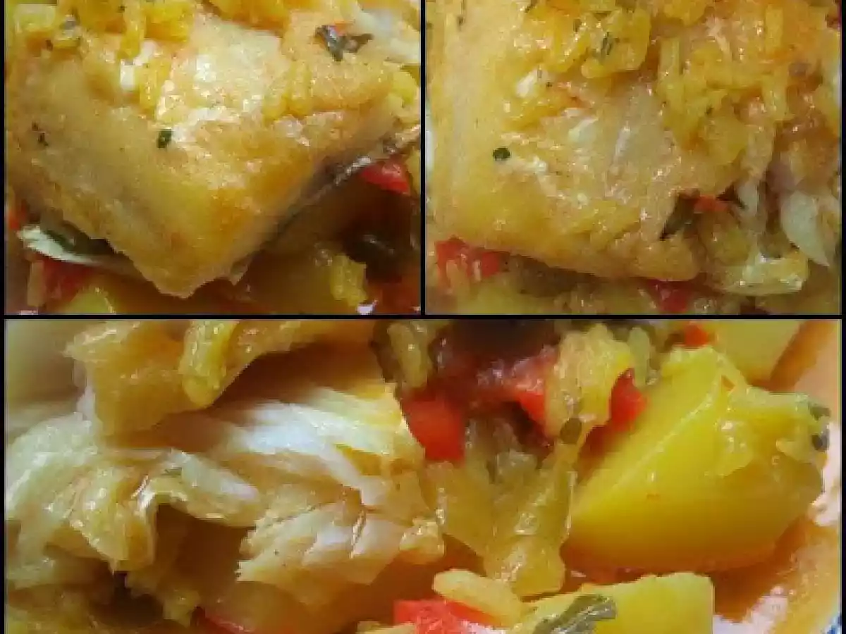 Guiso de patatas con arroz y bacalao - foto 2