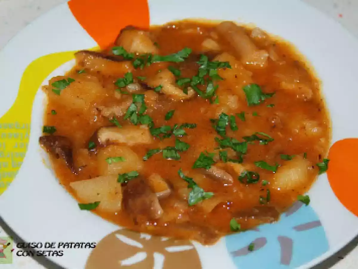 GUISO DE PATATAS CON SETAS