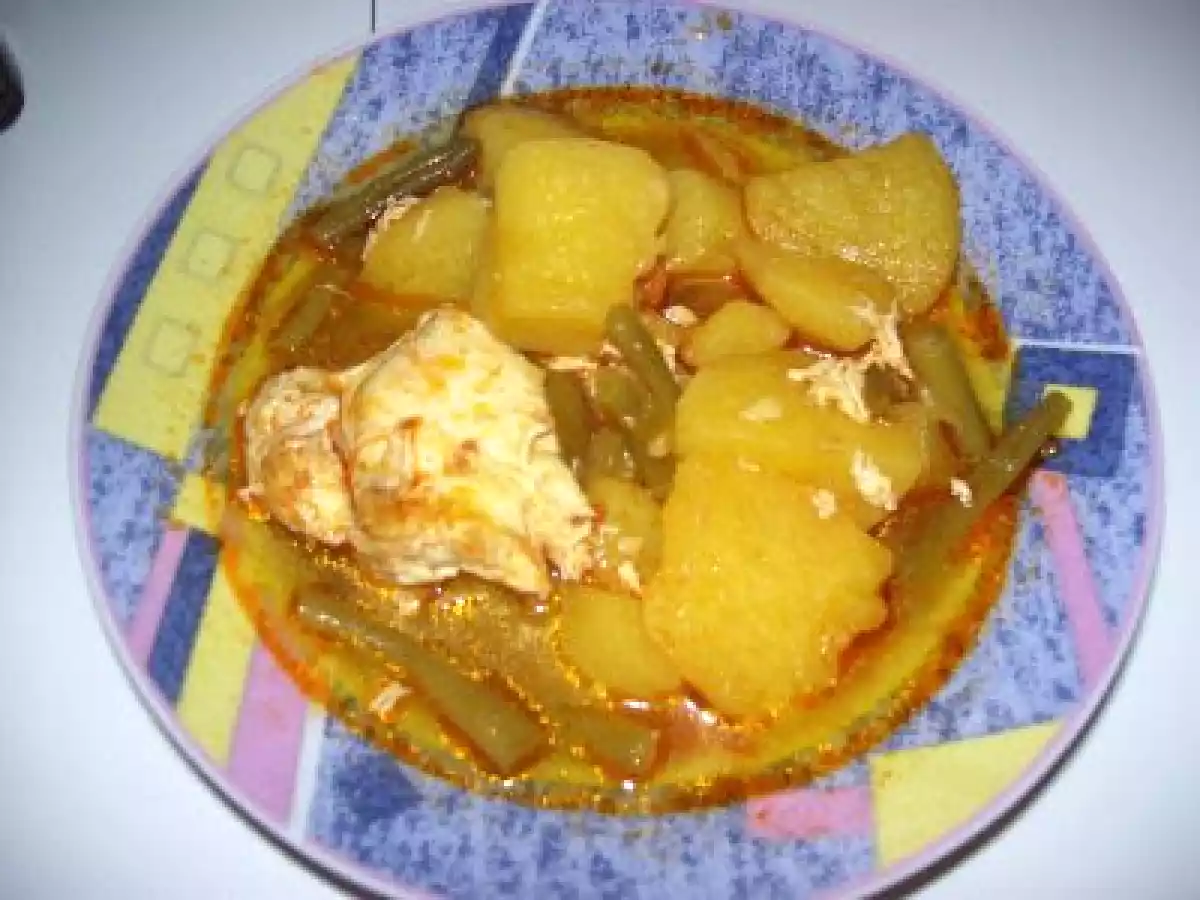 GUISO DE PATATAS Y HUEVO