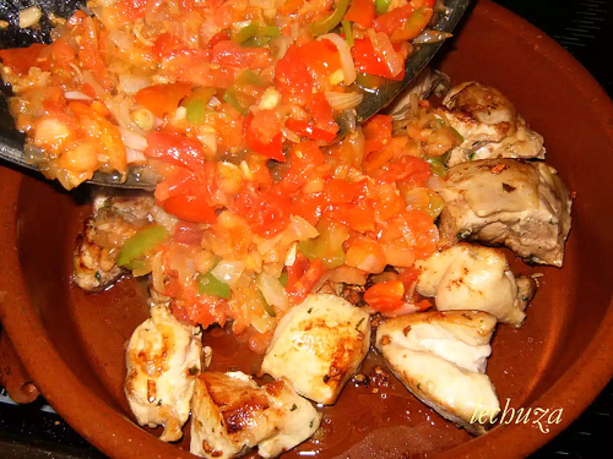 Guiso de pollo de corral con fideos - foto 5