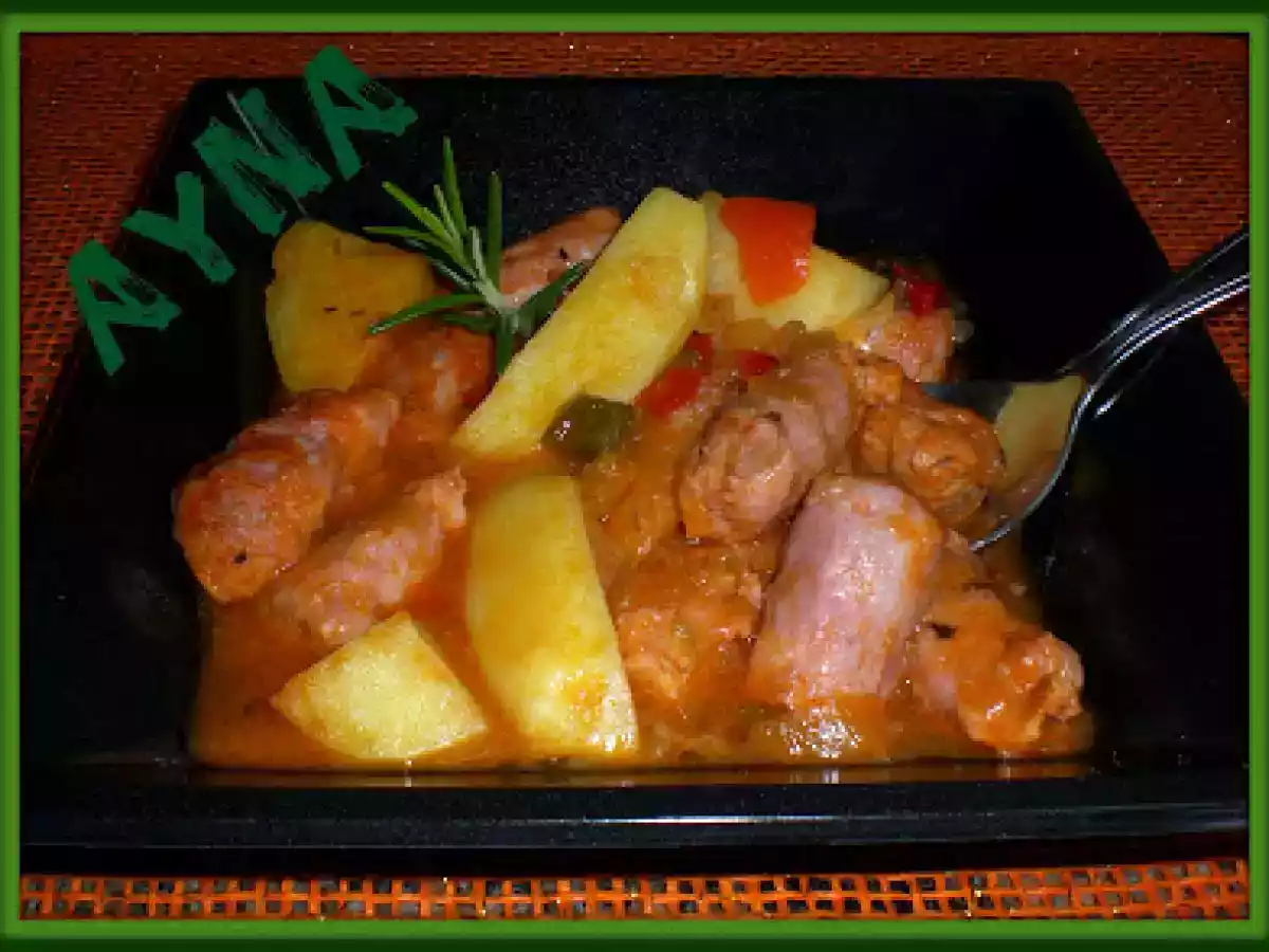 GUISO DE SALCHICHAS FRESCAS(FUSSIONCOOK)