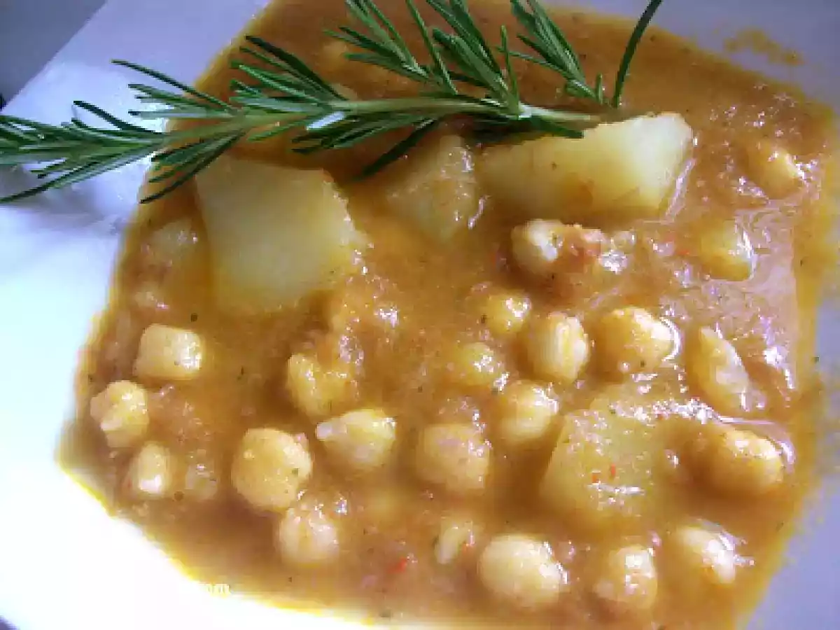 GUISO DE VERDURAS CON GARBANZOS