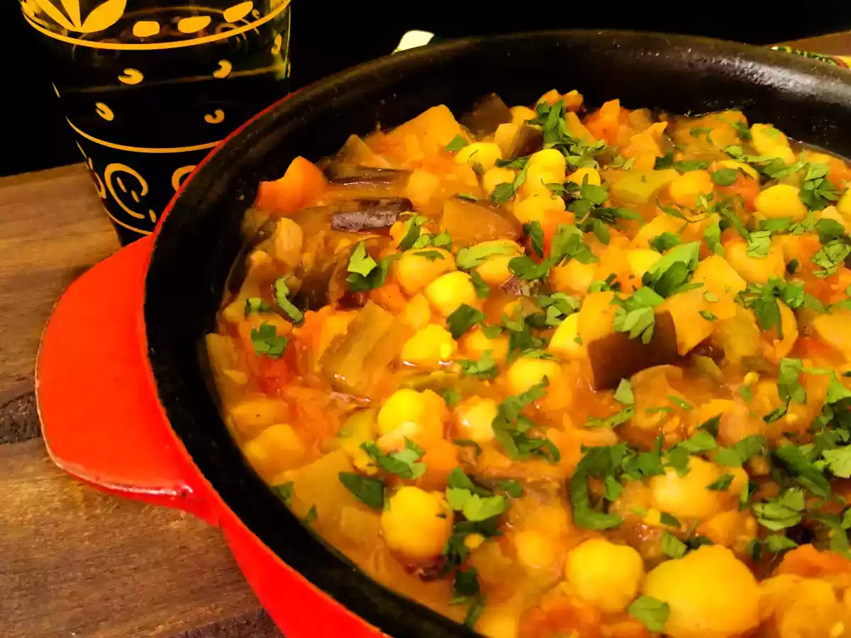 Guiso griego de berenjena