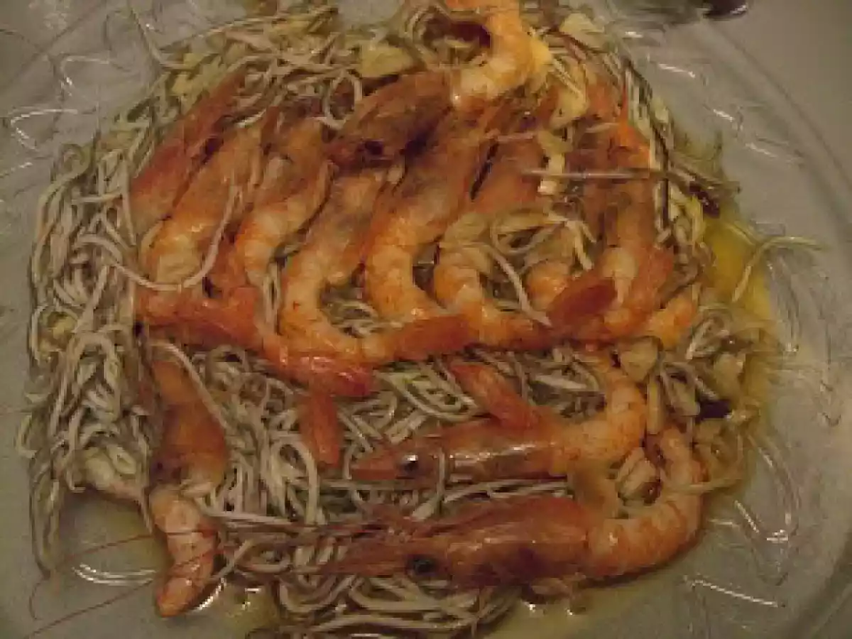 Gulas con gambón al ajillo - foto 2