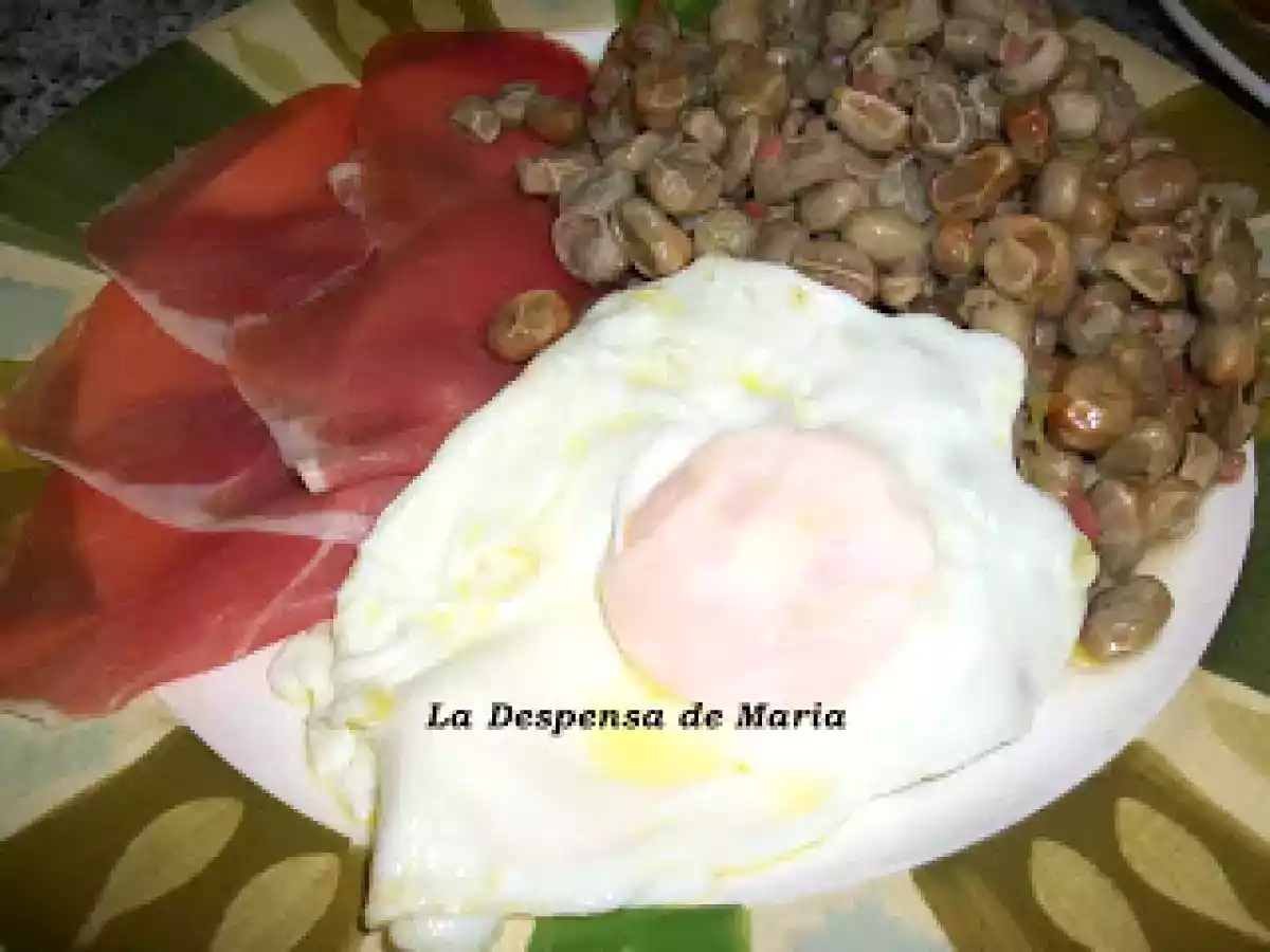 HABAS CON JAMON Y HUEVO FRITO - foto 3