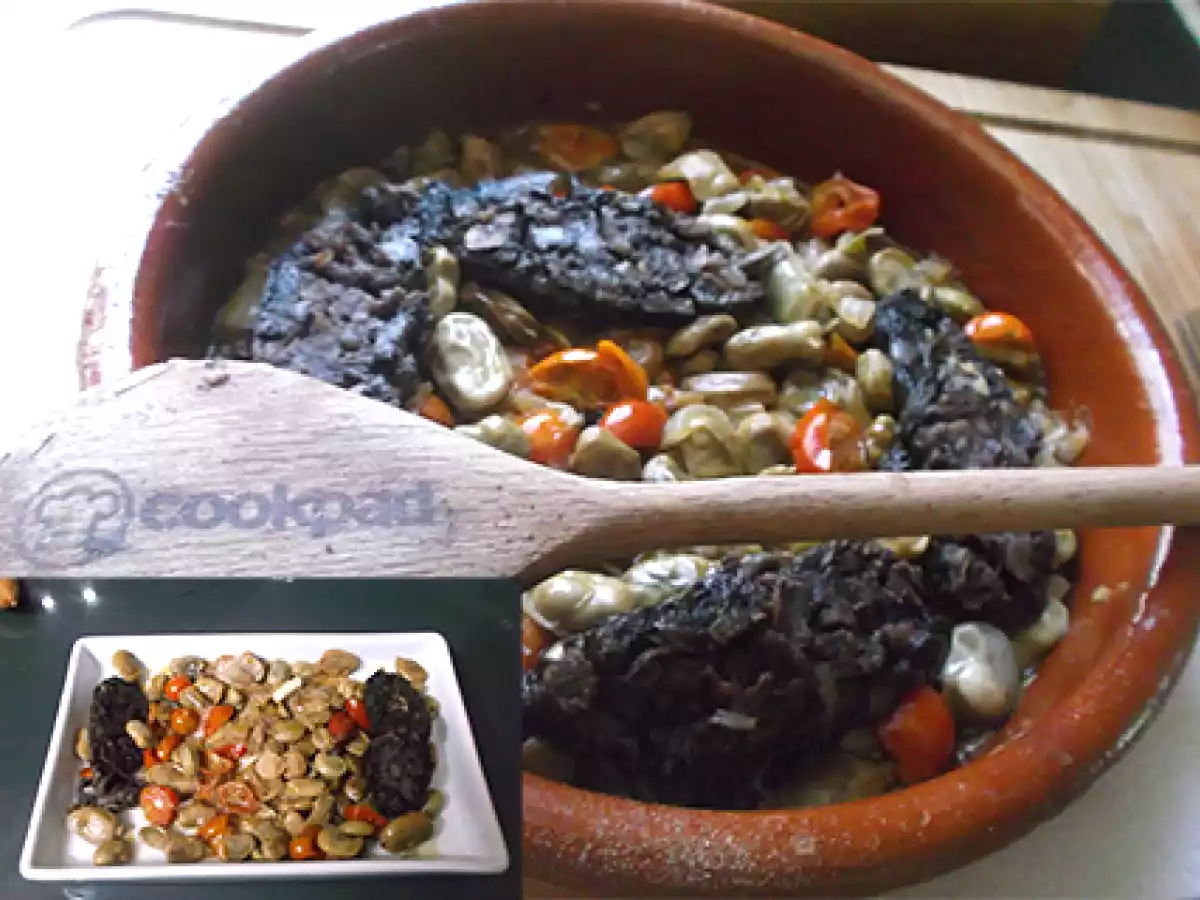 Habas con morcilla