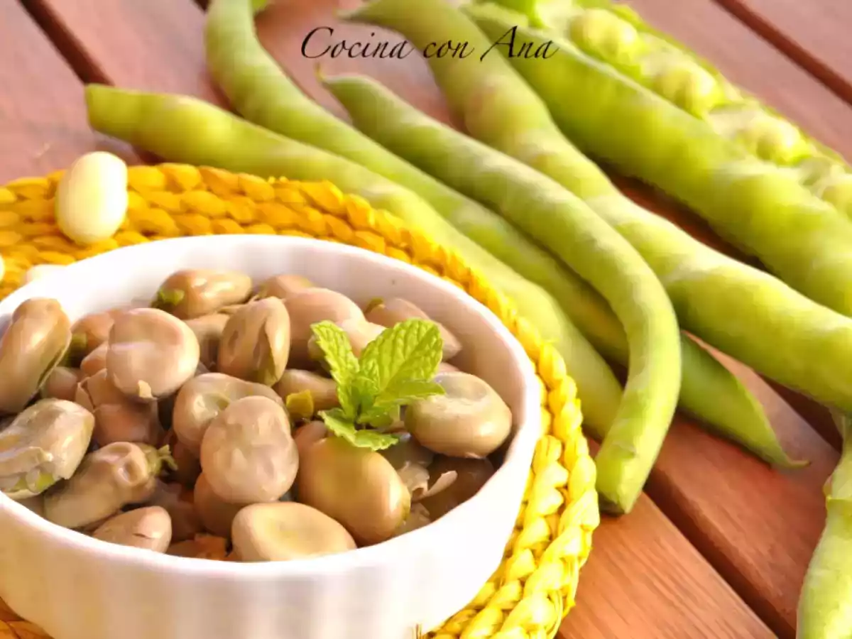 Habas enzapatás con hierbabuena - foto 2