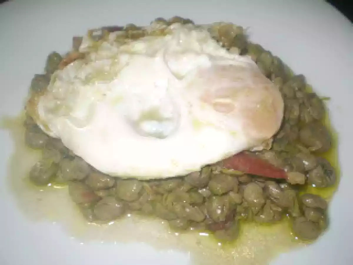 HABAS FRITAS CON JAMÓN