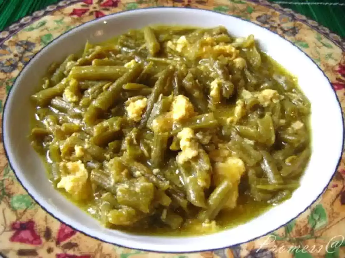 Habicholillas esparragás (Judias verdes guisadas)