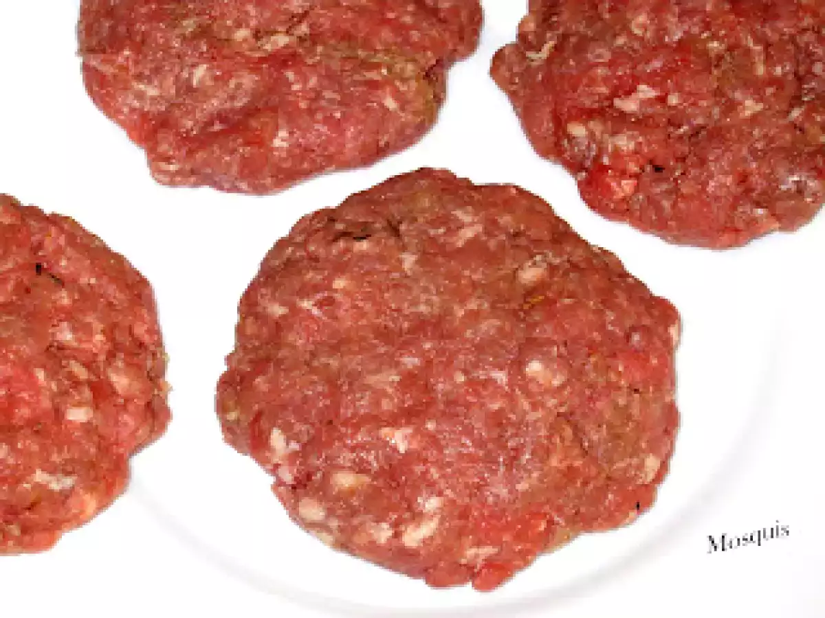 Hamburguesa (caseras) con patatas fritas paja - foto 3