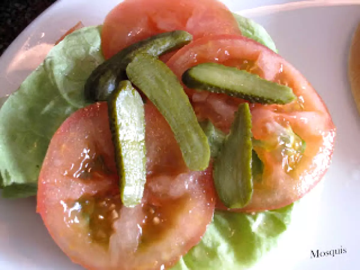 Hamburguesa (caseras) con patatas fritas paja - foto 4