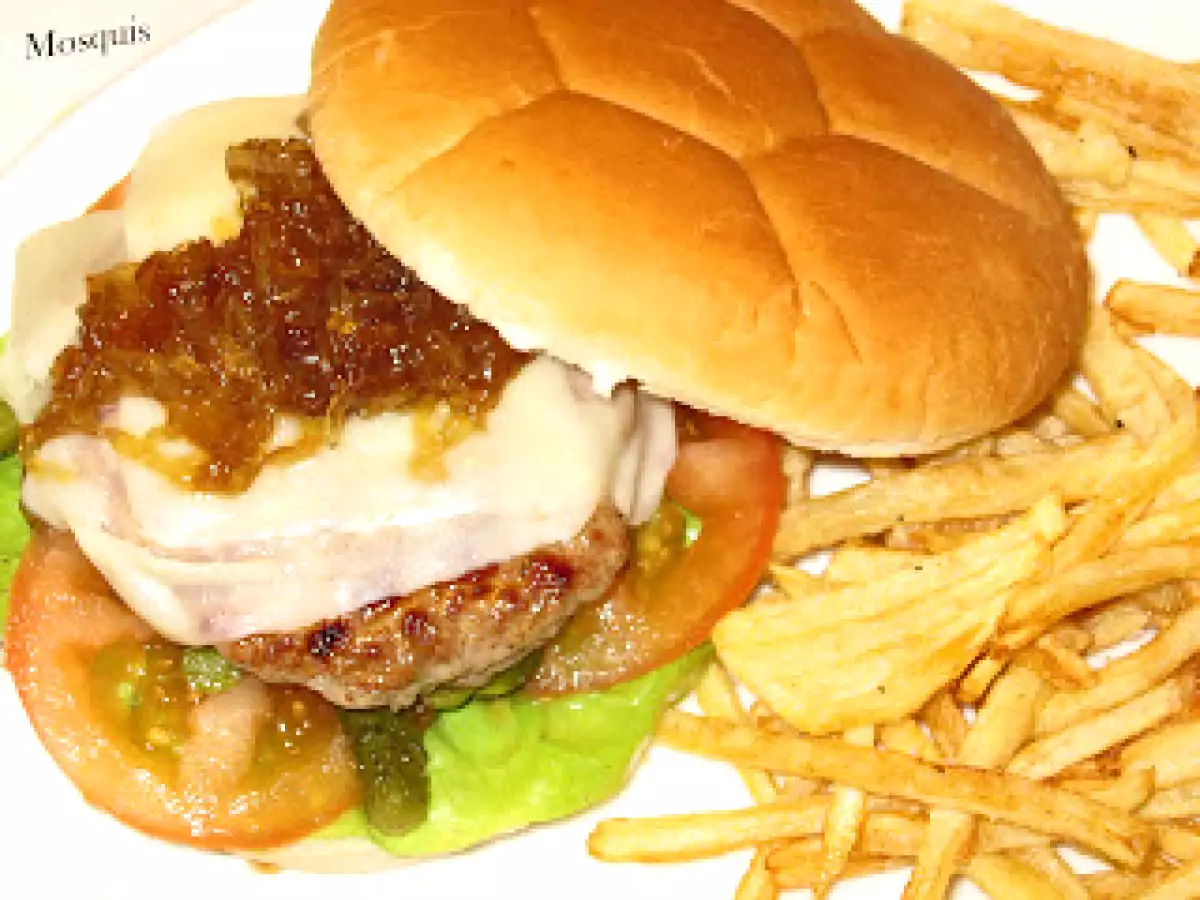 Hamburguesa (caseras) con patatas fritas paja - foto 5