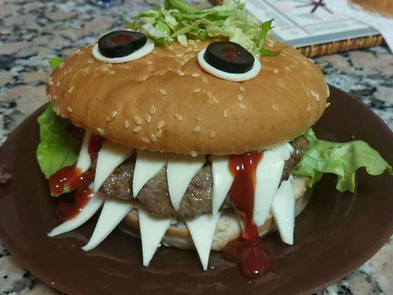 Hamburguesa para Halloween