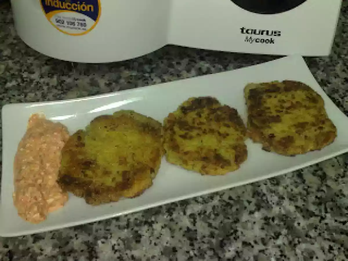 Hamburguesas de bacalao y verduras