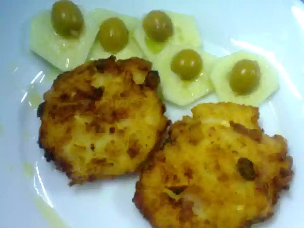 HAMBURGUESAS DE PATATA, CALABACÍN Y BACON