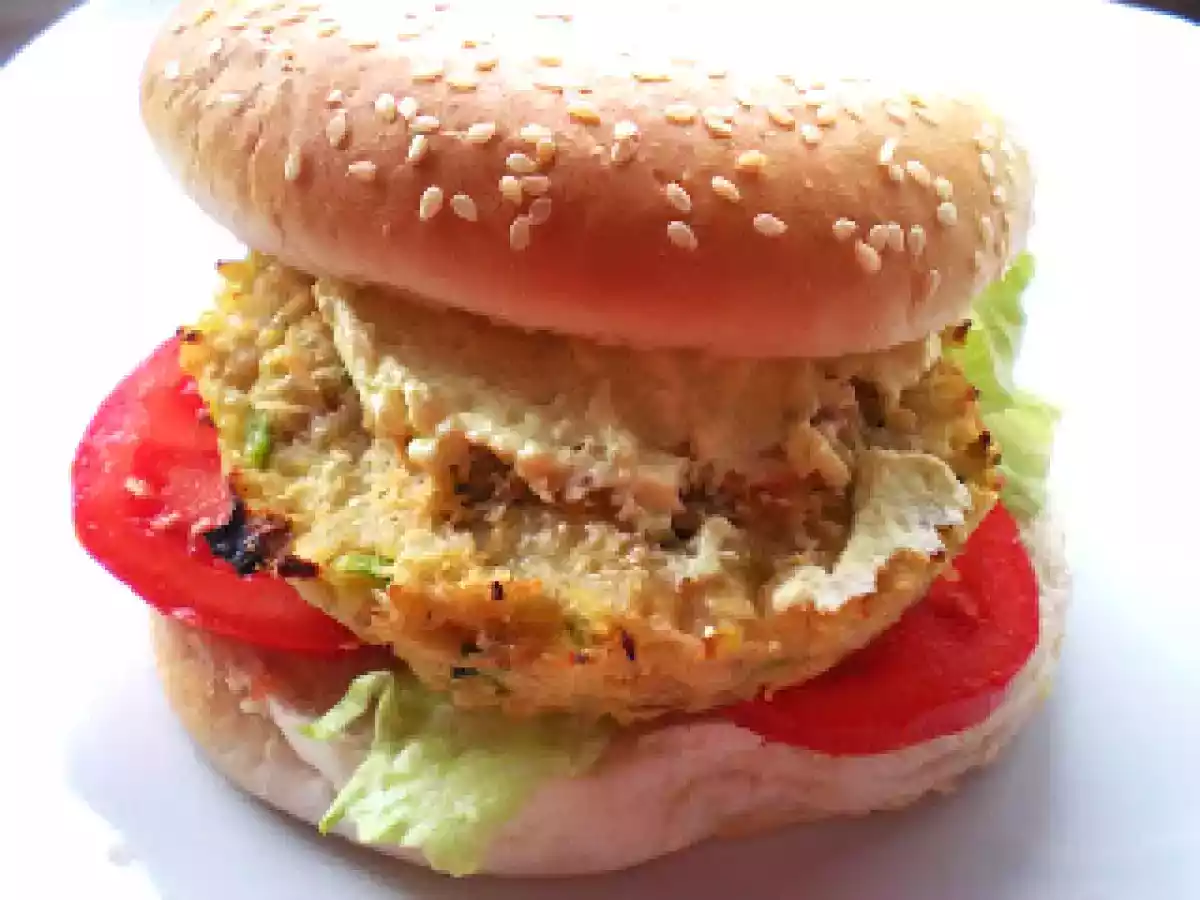 Hamburguesas de pescado al horno. Paso a paso.