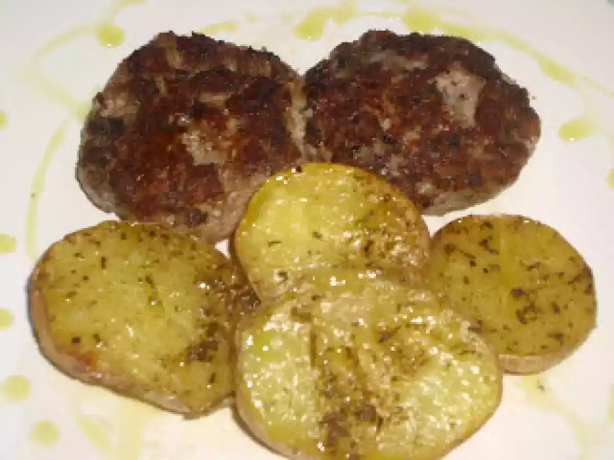 Hamburguesas De Setas Y Patatas Papillote Especiadas